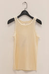 SWAYING/KNIT hairy hook tank top SW24SS1T01 off-white PS72
